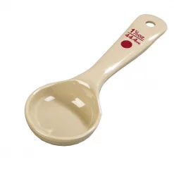 Promo 🌟 Carlisle 1.5 Oz. Polycarbonate Solid Portioning Spoon In Beige (Case Of 12) 🧨