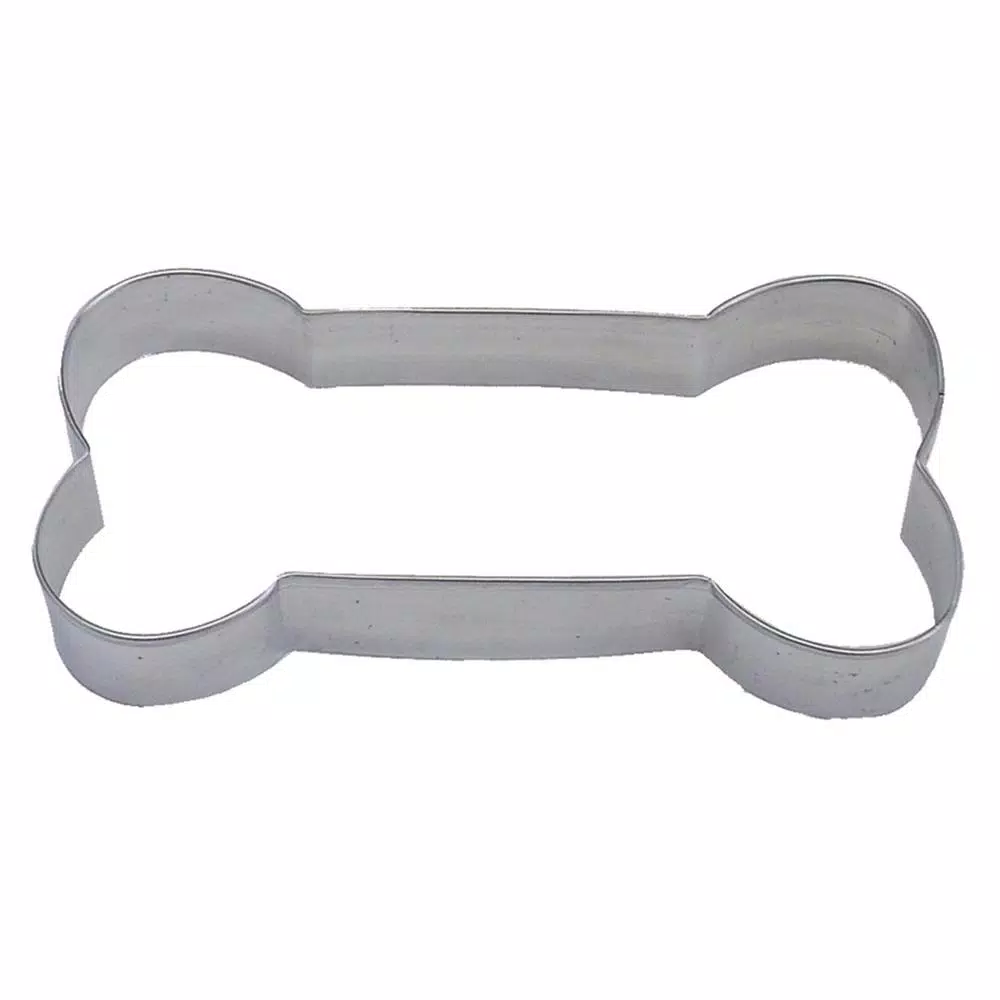 New π CybrTrayd 12-Piece 6 In. πΆ Dog Bone Tinplated Steel Cookie Cutter & Recipe π