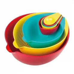 Deals 😍 MasterPan 10 In. 8-Piece Multi-Colored Nested Mixing And Measuring Bowl ✨