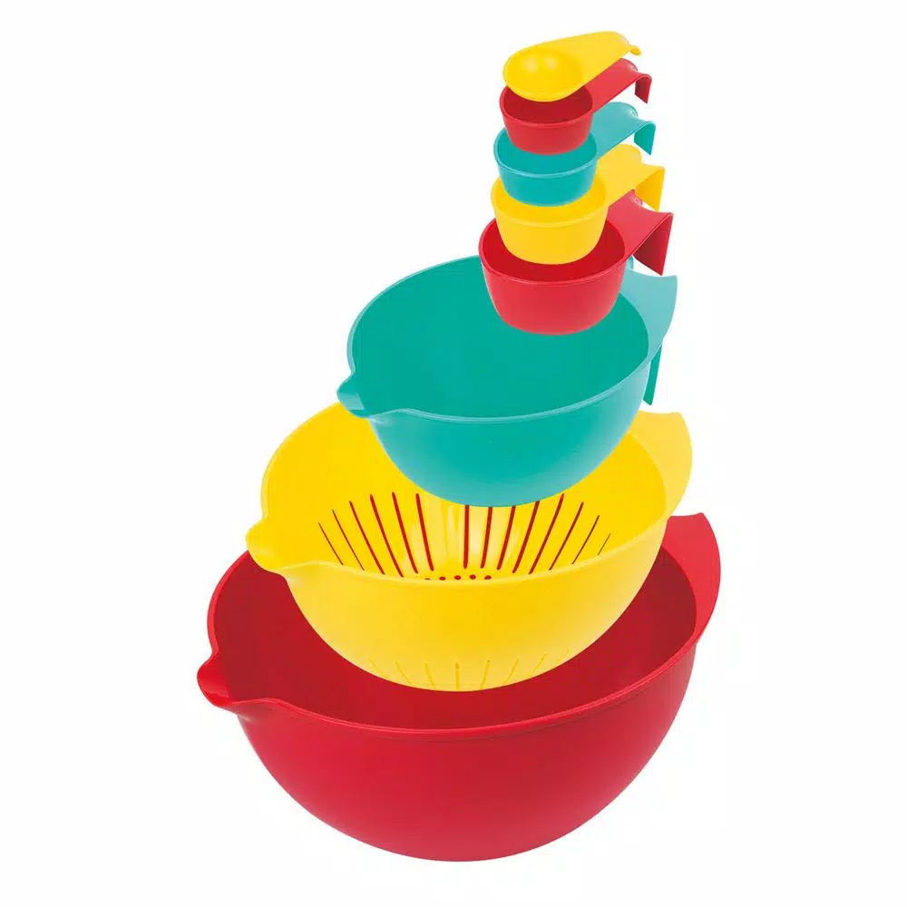 Deals π MasterPan 10 In. 8-Piece Multi-Colored Nested Mixing And Measuring Bowl β¨ - Image 2