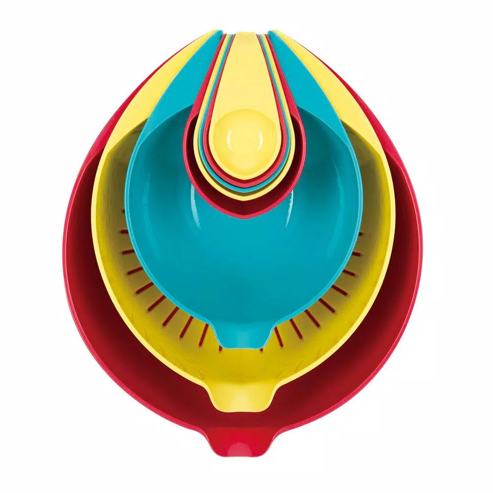 Deals π MasterPan 10 In. 8-Piece Multi-Colored Nested Mixing And Measuring Bowl β¨ - Image 3