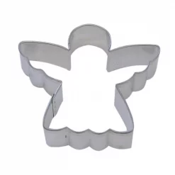 Hot Sale 👍 CybrTrayd 12-Piece 3 In. Angel Tinplated Steel Cookie Cutter And Cookie Recipe ❤️
