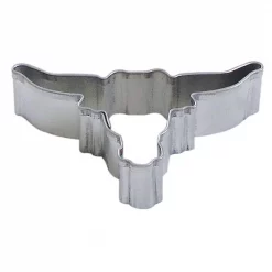 Brand new ⭐ CybrTrayd 12-Piece Mini Longhorn Tinplated Steel Cookie Cutter & Recipe ⌛