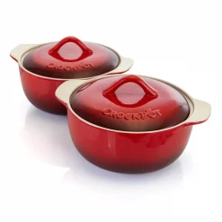 Coupon 🎁 Crock-Pot Artistan 4-Piece Round Stoneware Casseroles With Lids 🥰