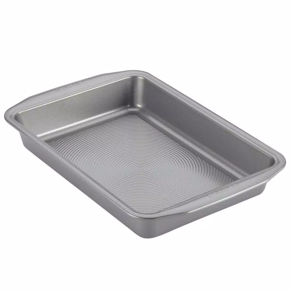 Outlet β€οΈ Circulon 9 In. X 13 In. Gray Bakeware Nonstick Rectangular Cake Pan β¨