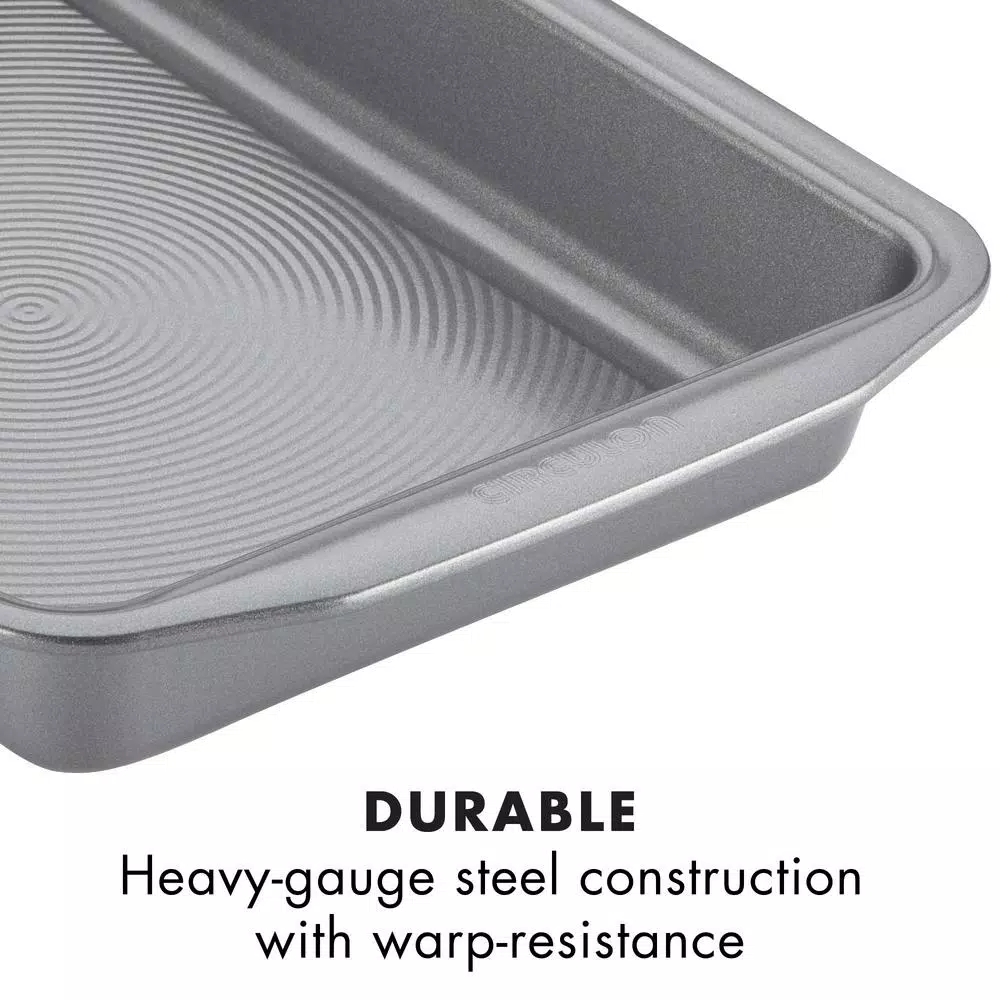 Outlet β€οΈ Circulon 9 In. X 13 In. Gray Bakeware Nonstick Rectangular Cake Pan β¨ - Image 5