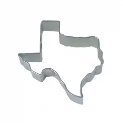 Outlet 💯 CybrTrayd 12-Piece Texas State 3.5 In. Tinplated Steel Cookie Cutter & Recipe 🎉