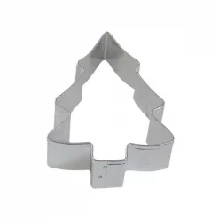 Cheap ⭐ CybrTrayd 12-Piece 3.5 In. Snow Covered Tree Tinplate Steel Cookie Cutter And Recipe 🔔