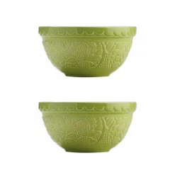 Outlet 𧨠Mason Cash In The Forest Hedge Hog Green Mixing Bowl (Set Of 2) π