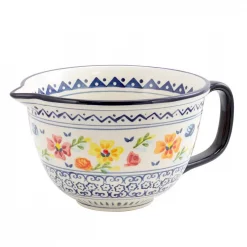Best Pirce 🔔 GIBSON Elite Luxembourg Stoneware Hand Painted Mixing Bowl 😍