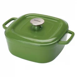 Hot Sale 😉 Bayou Classic 4 Qt. Enameled Cypress Green Covered Casserole Dish 🤩