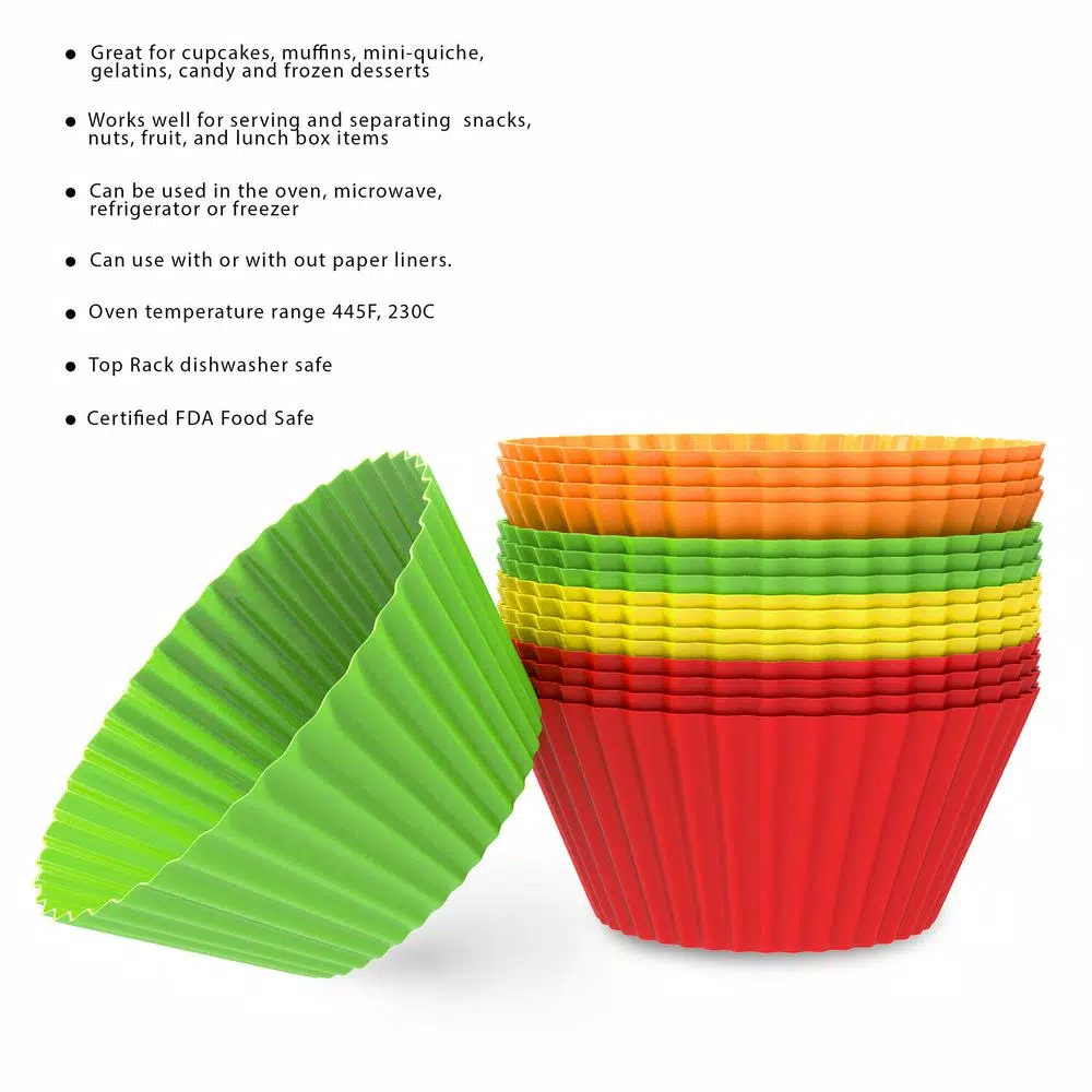 Best reviews of π€© Chef Buddy Silicone Cupcake Liners (24-Pack) π - Image 3