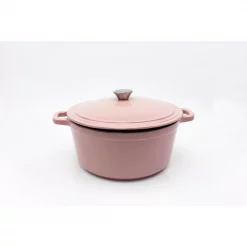 Outlet β¨ BergHOFF Neo 7 Qt. Round Cast Iron Casserole Dish In Pink With Lid π