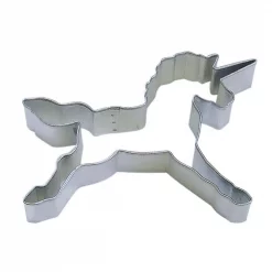 Deals ✨ CybrTrayd 12-Piece 4.5 In. Unicorn Tinplated Steel Cookie Cutter & Recipe 🛒