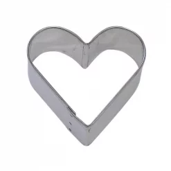 Outlet 🎉 CybrTrayd 12-Piece 2.5 In. Heart Tinplated Steel Cookie Cutter & Cookie Recipe 🤩