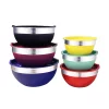 New 😀 Elite 12-Piece Stainless Steel Colored Mixing Bowl With Tops 🥰