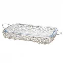 Deals ⭐ Godinger Nest Rectangular Baker With Glass Insert Liner 😉