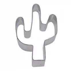 New 🎉 CybrTrayd 12-Piece 4 In. Cactus Tinplated Steel Cookie Cutter & Cookie Recipe 🧨