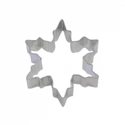 Hot Sale 🤩 CybrTrayd 12-Piece Snowflake 3.75 In. Tinplated Steel Cookie Cutter & Recipe 😀