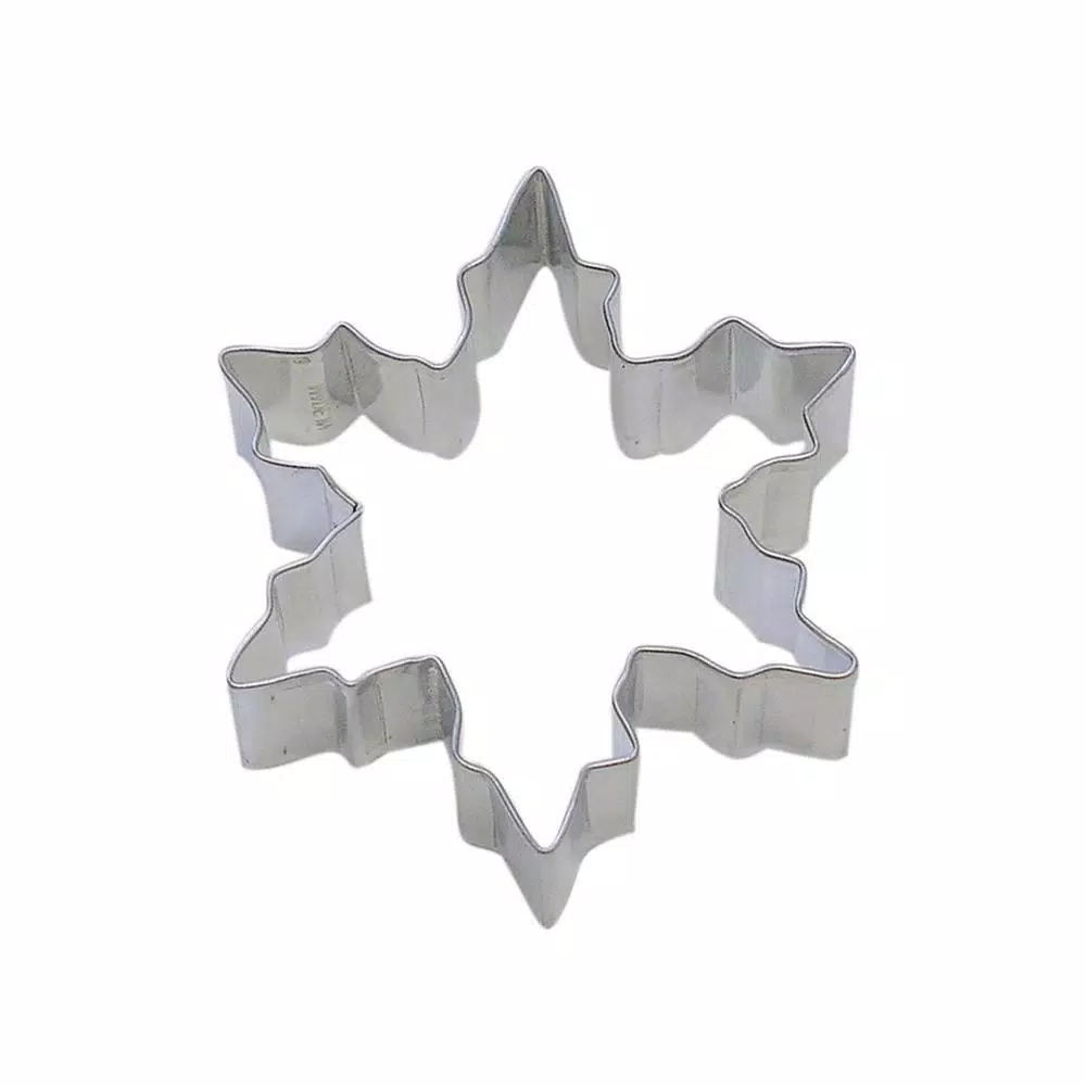 Hot Sale π€© CybrTrayd 12-Piece Snowflake 3.75 In. Tinplated Steel Cookie Cutter & Recipe π