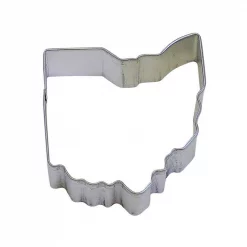 Cheapest 👍 CybrTrayd 12-Piece Ohio State Tinplated Steel Cookie Cutter & Cookie Recipe 🛒