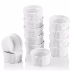 Cheapest ⌛ MALACASA 2.75 In. White Ceramic Ramekins Souffle Dishes (Set Of 12) 😉