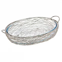 Flash Sale 🌟 Godinger Nest Oval Baker With Glass Insert 😀