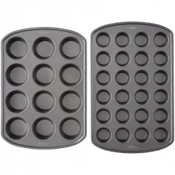 Discount β Wilton Perfect Results Premium Non-Stick 2-Piece Muffin Pan Set π