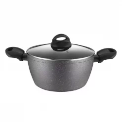 Buy π AMERCOOK Lava Stone 1.25 Qt. Aluminum Nonstick Casserole Dish In Gray With Glass Lid π€©