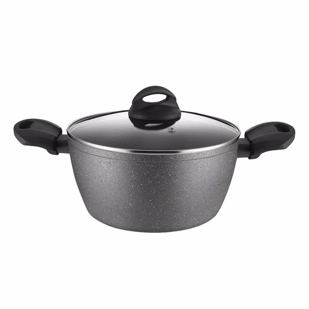 Buy π AMERCOOK Lava Stone 1.25 Qt. Aluminum Nonstick Casserole Dish In Gray With Glass Lid π€©