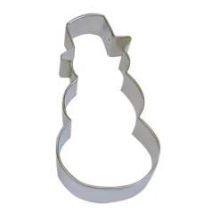 New 🌟 CybrTrayd 12-Piece 4 In. Snowman & Top Hat Tinplate Steel Cookie Cutter & Recipe ✨