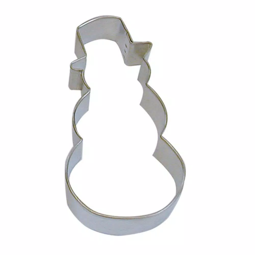 New π CybrTrayd 12-Piece 4 In. Snowman & Top Hat Tinplate Steel Cookie Cutter & Recipe β¨