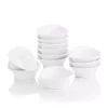 Promo 😍 MALACASA 3.5 In. White Ceramic Ramekins Set Souffle Dishes (Set Of 12) 😀
