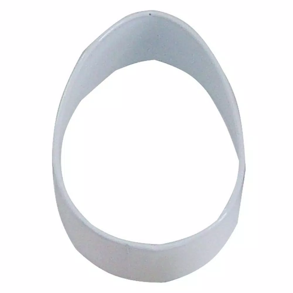 Brand new ๐ CybrTrayd 12-Piece 2.5 In. Easter Egg White Polyresin Cookie Cutter/Recipe ๐