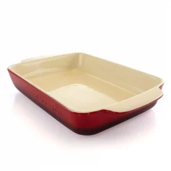 New π Crock-Pot Artisan 5.6 Qt. Red Stoneware Bake Pan π―