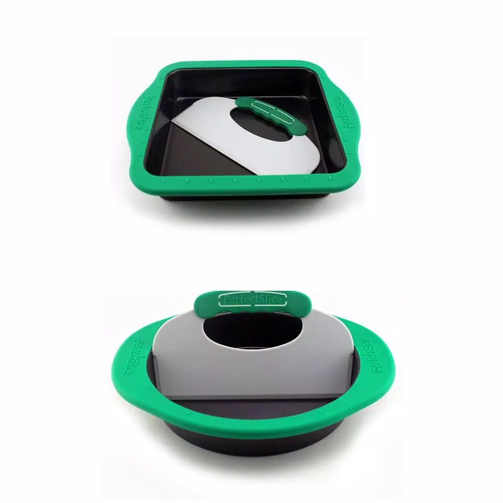 Hot Sale β BergHOFF PerfectSlice 4-Piece Bakeware Set With Silicone Sleeve π