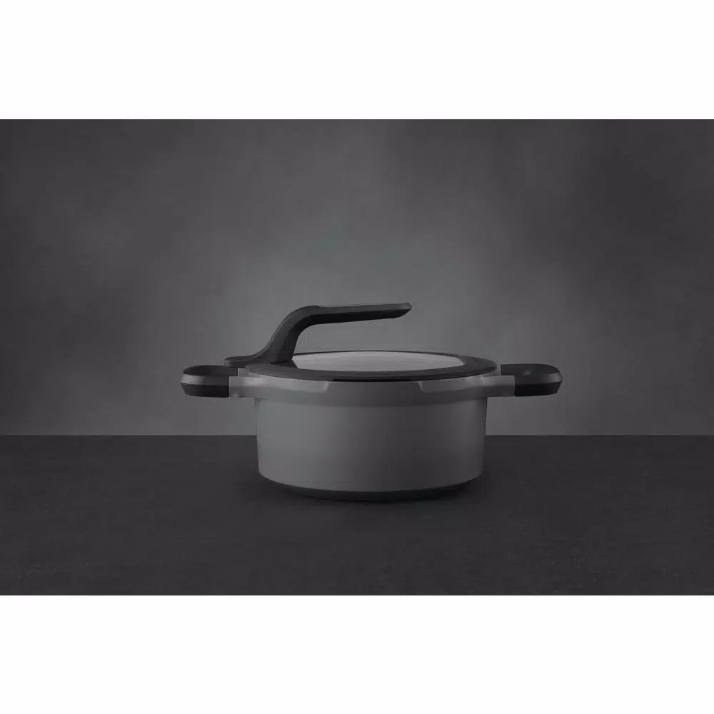 New βοΈ BergHOFF GEM Stay Cool 3 Qt. Cast Aluminum Nonstick Casserole Dish In Gray With Glass Lid π - Image 5
