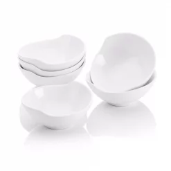 Hot Sale 🥰 MALACASA 4.3 In. White Ceramic Ramekins Serving Bowls For Creme Brulee (Set Of 6) 🛒