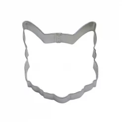 Hot Sale 🔔 CybrTrayd 12-Piece Cat Face 3.5 In. Tinplated Steel Cookie Cutter & Recipe 🤩