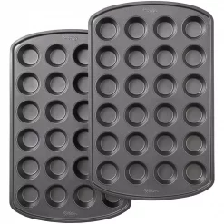 Budget π Wilton Perfect Results Premium Non-Stick Bakeware 24-Cup Mini Muffin Pan (Set Of 2) π