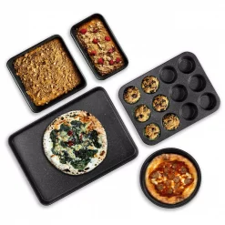 Outlet 🔔 GRANITESTONE Pro 0.8MM Gauge Titanium Diamond Infused Non-Stick 5 Piece Bakeware Set 🎁