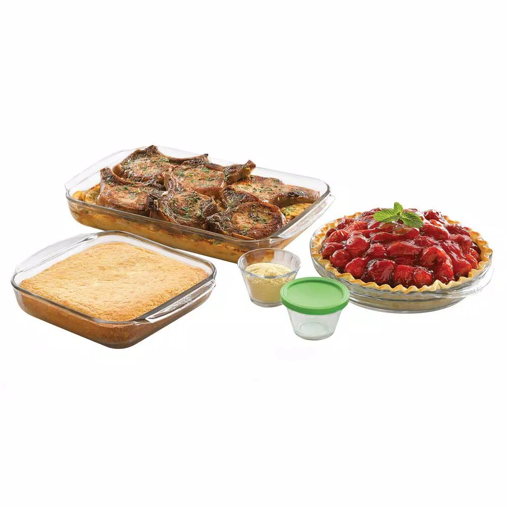 Wholesale 🎁 Libbey Baker’s Basics 7-Piece Glass Bakeware Set With 4 Lids 🥰
