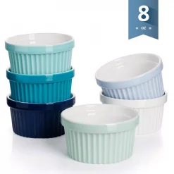 Brand new 👏 Sweese 8 Ounce Porcelain Ramekins Set Of 6, Cool Assorted Colors 😍