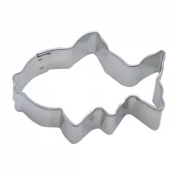 Buy 🎁 CybrTrayd 12-Piece 3 In. Fish Tinplated Steel Cookie Cutter And Cookie Recipe 😀