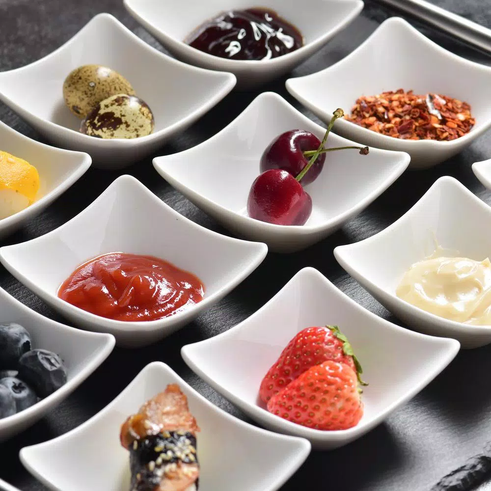 Buy π MALACASA 3 In. White Ceramic Ramekins Souffle Dishes Serving Bowls (Set Of 12) π - Image 2