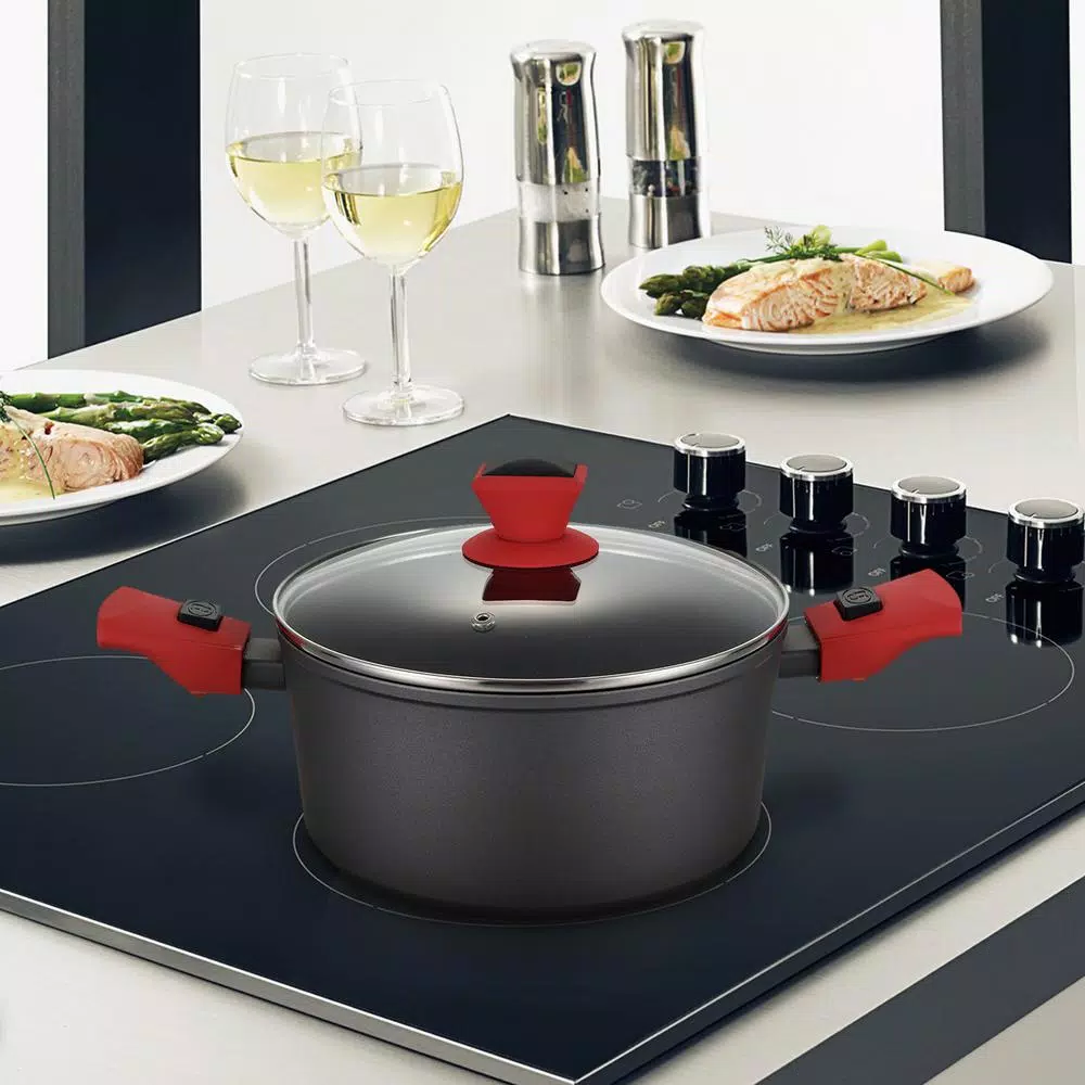Buy 😍 AMERCOOK 8.7 In. Round 3I Casserole Pan And Glass Lid With Detachable Handle 🌟 - Image 2