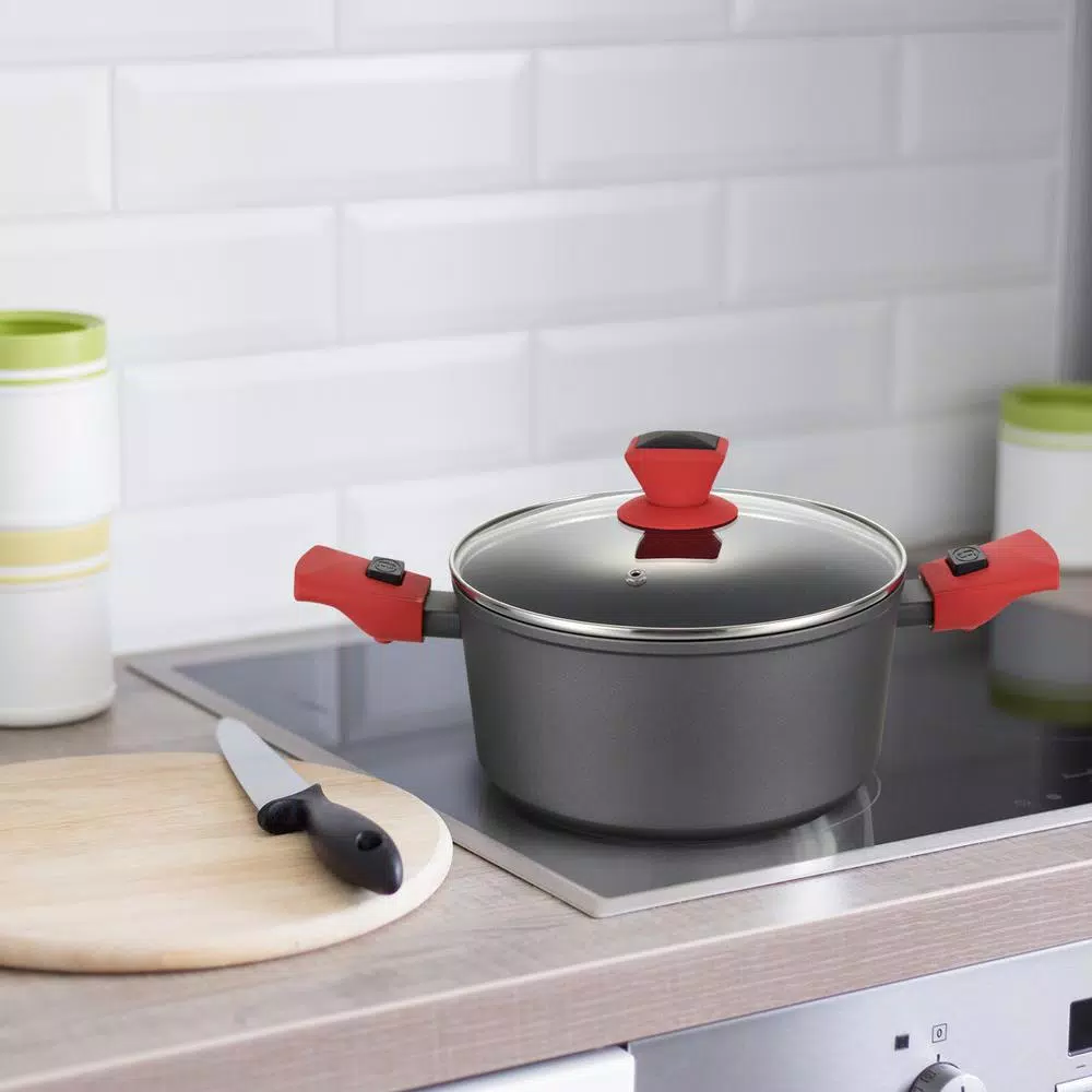 Buy 😍 AMERCOOK 8.7 In. Round 3I Casserole Pan And Glass Lid With Detachable Handle 🌟 - Image 3