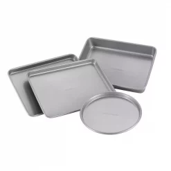 Outlet 🤩 Farberware 4-Piece Light Gray Bakeware Set 🎁