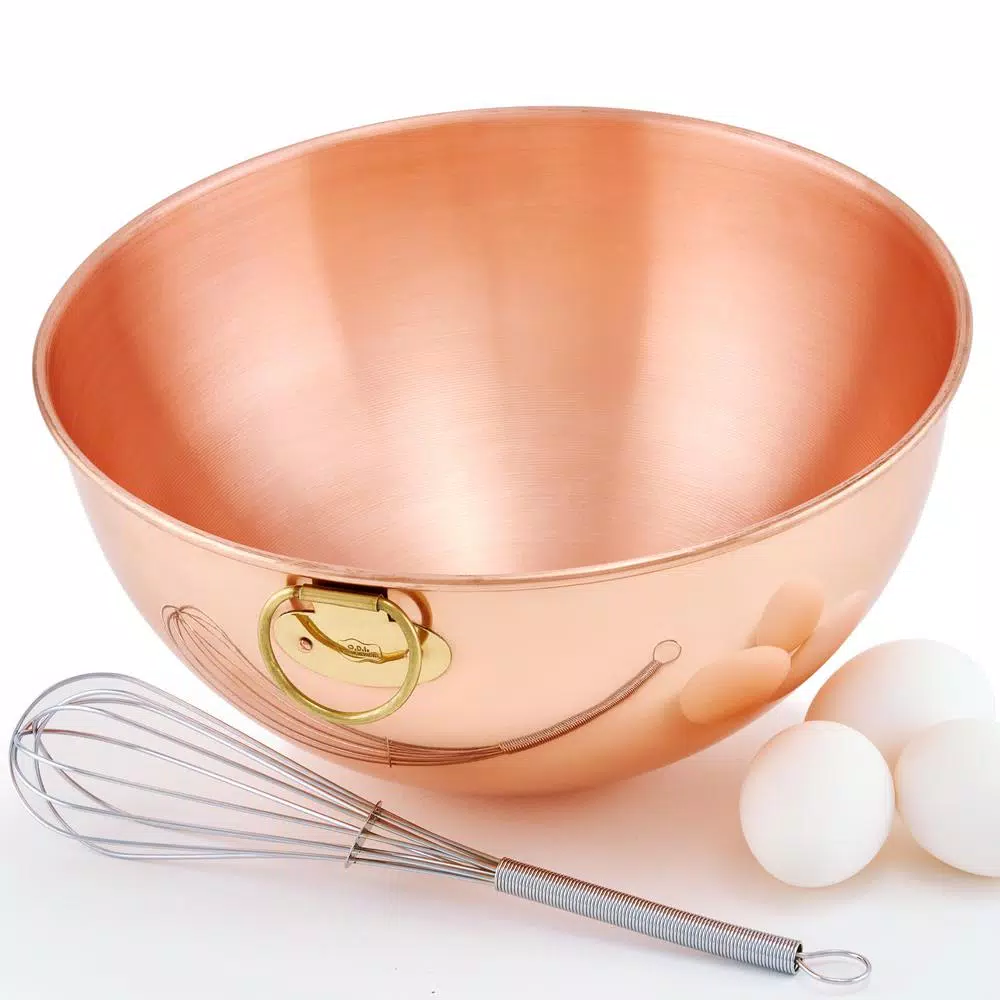 Best Sale 𧨠Old Dutch 4.5 Qt. Solid Copper Beating Bowl π - Image 3