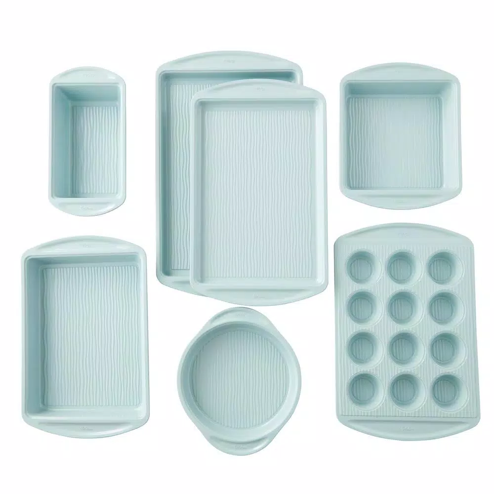 Wholesale π₯° Wilton Texturra Performance 7-Piece Non-Stick Textured Bakeware Set β¨
